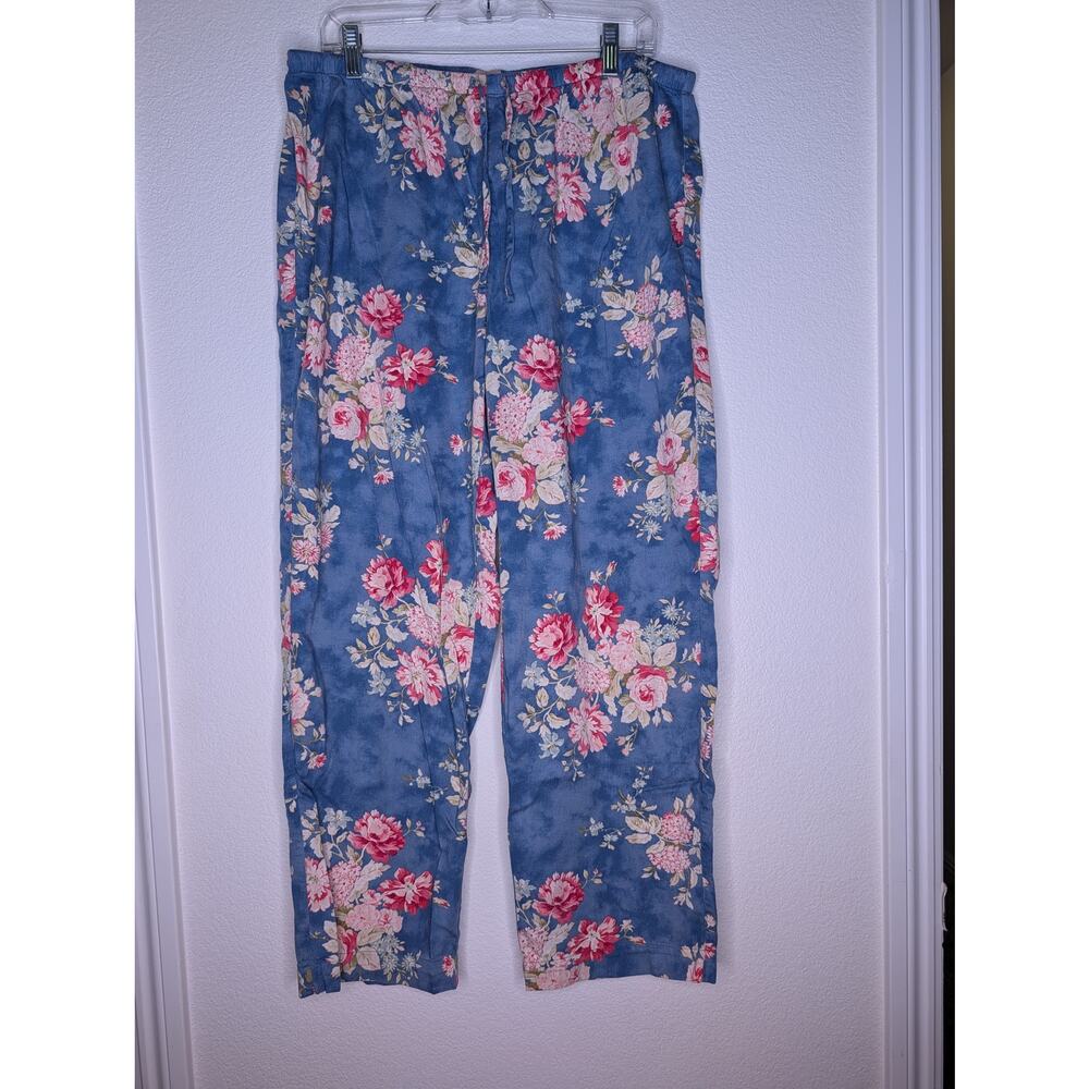 Ralph Lauren Floral Pajama Set Women L Coquette Romantic Cozy Cottagecore - Picture 3 of 8